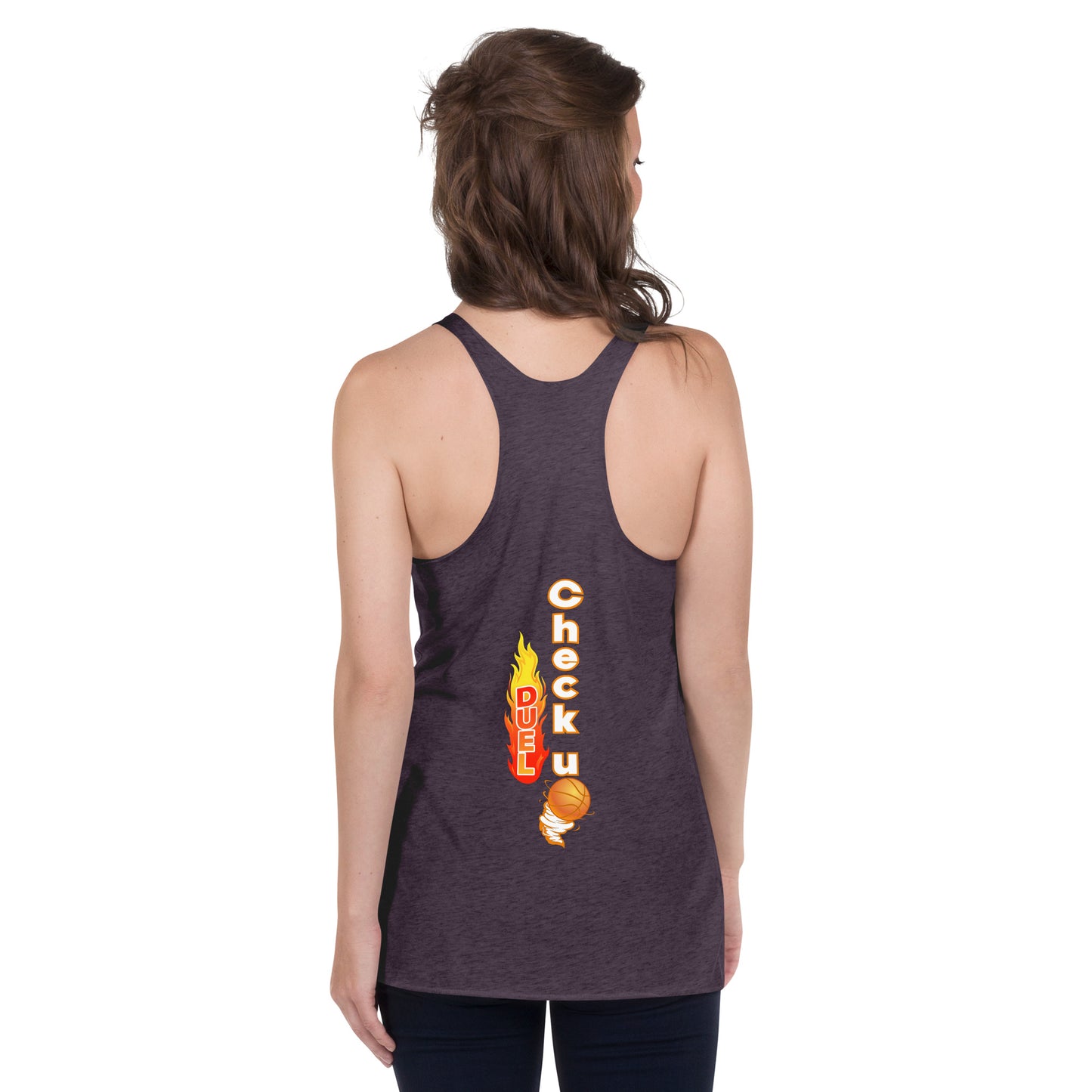 women checkupduel racerback tank