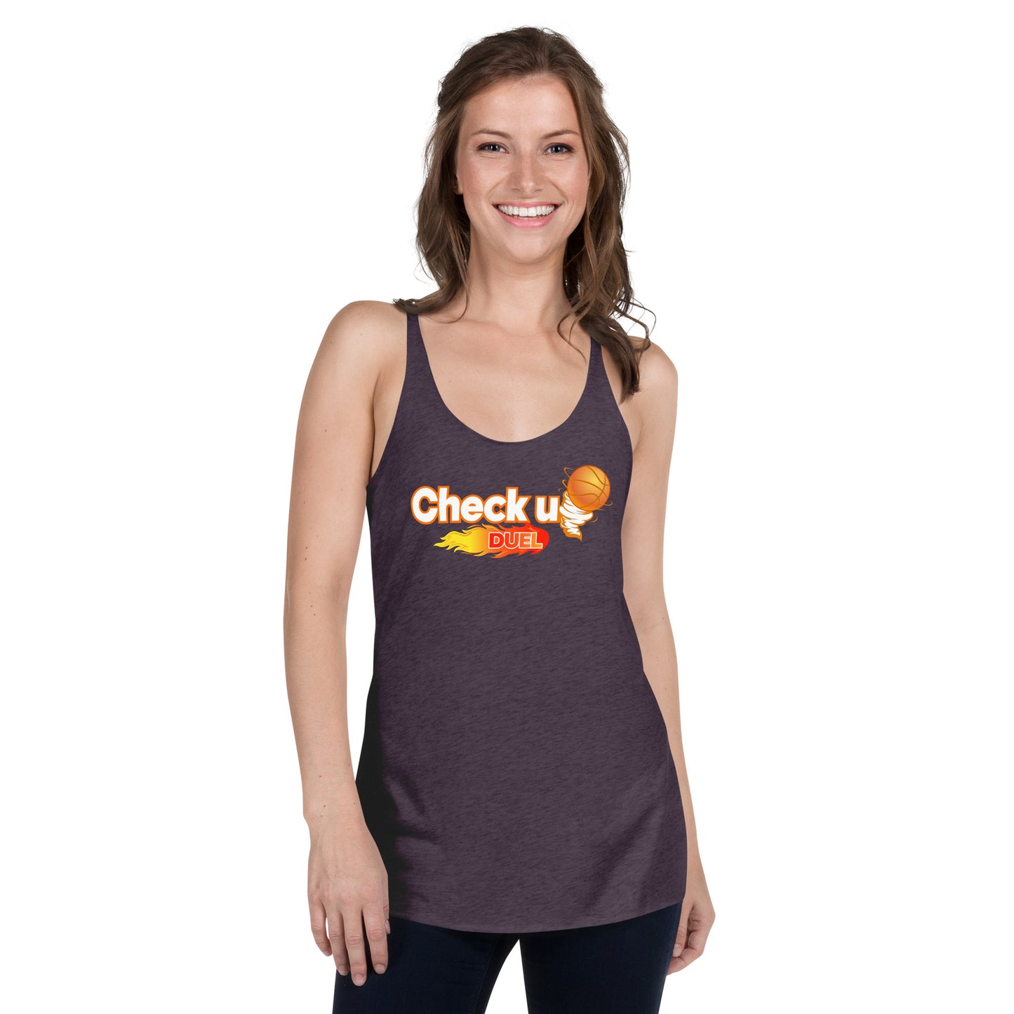 women checkupduel racerback tank