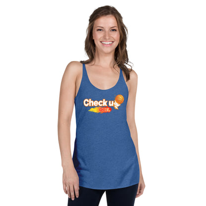 Women CheckUpDuel Racerback Tank
