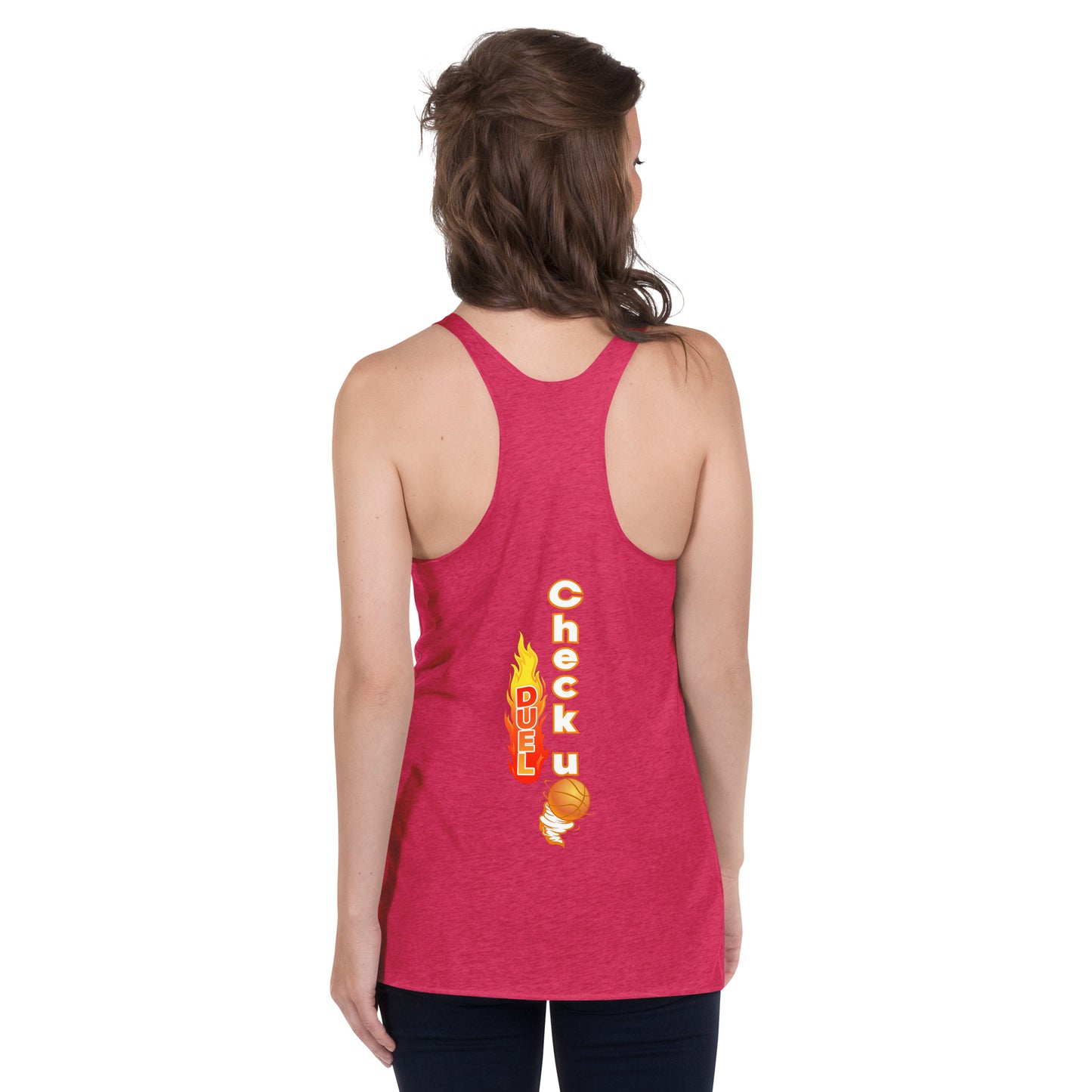 women checkupduel racerback tank