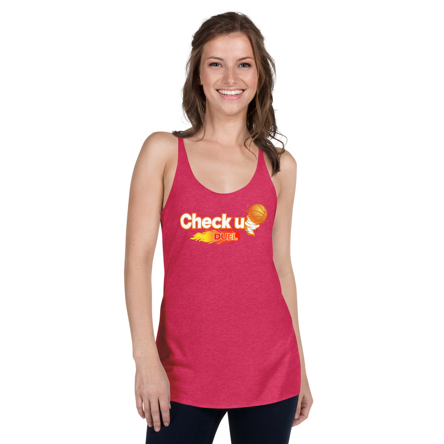 women checkupduel racerback tank