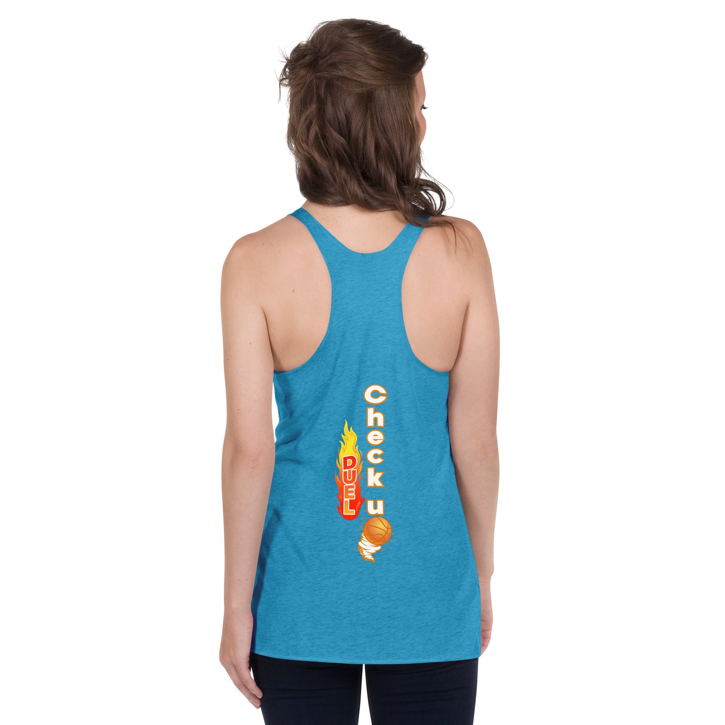 women checkupduel racerback tank