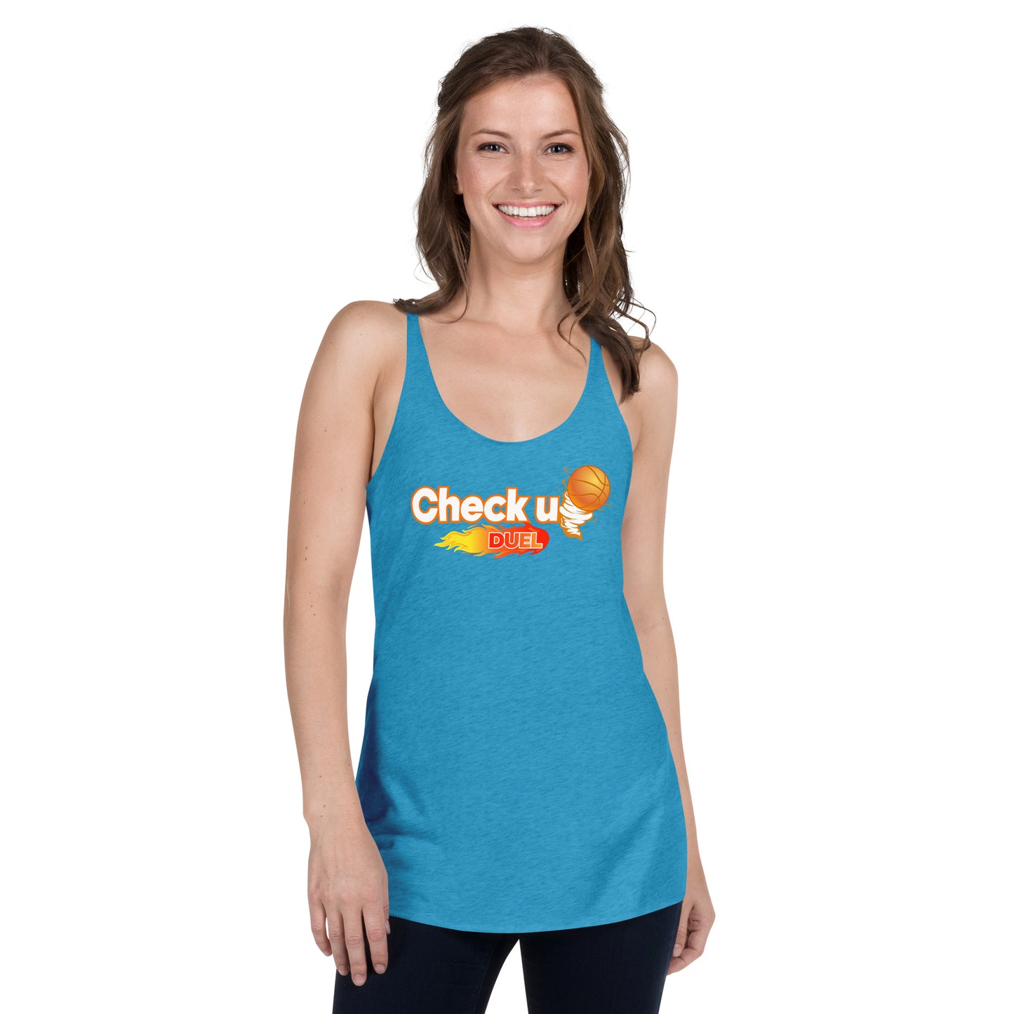 women checkupduel racerback tank
